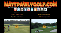 Desktop Screenshot of mattpawlygolf.com