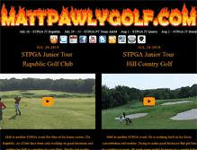 Tablet Screenshot of mattpawlygolf.com